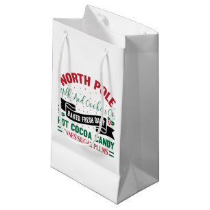Bolsa De Regalo Pequeña Compañía de Galletas de Leche del Polo Norte