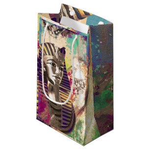 Bolsa De Regalo Pequeña Composición de rey Tut Mask Abstract