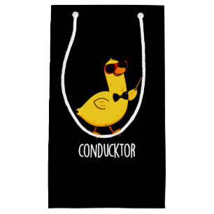 Bolsa De Regalo Pequeña Con-duck-tor Funny Music Conductor Pun Dark B