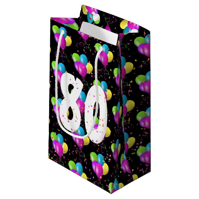 Bolsa de regalo pequeña con globos y confeti para  (Angulo Anverso)