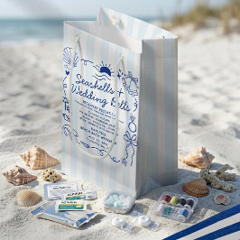 Bolsa De Regalo Pequeña Conchas marinas y campanas de boda Kit de recupera
