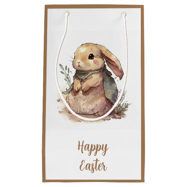 Bolsa De Regalo Pequeña Conejo Cutáneo de Pascua (Anverso)
