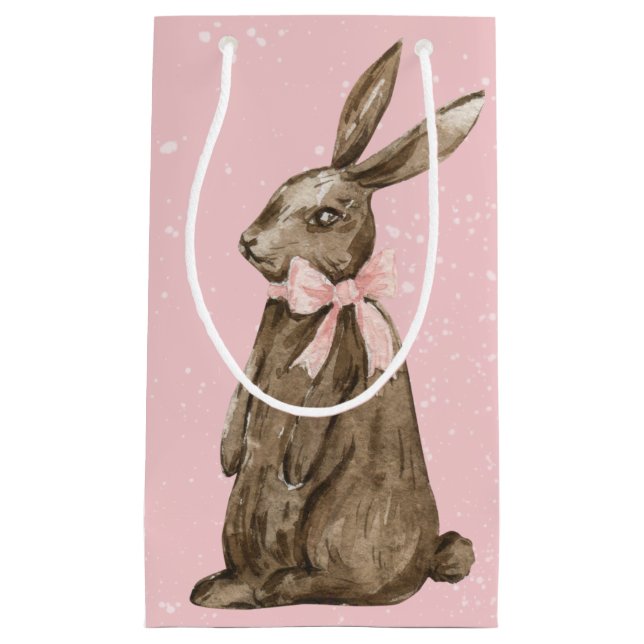 Bolsa De Regalo Pequeña Conejo de Pascua de chocolate (Anverso)