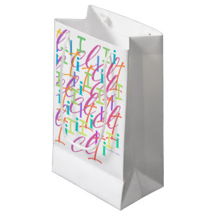 Bolsa De Regalo Pequeña Confeti de Letras "I"