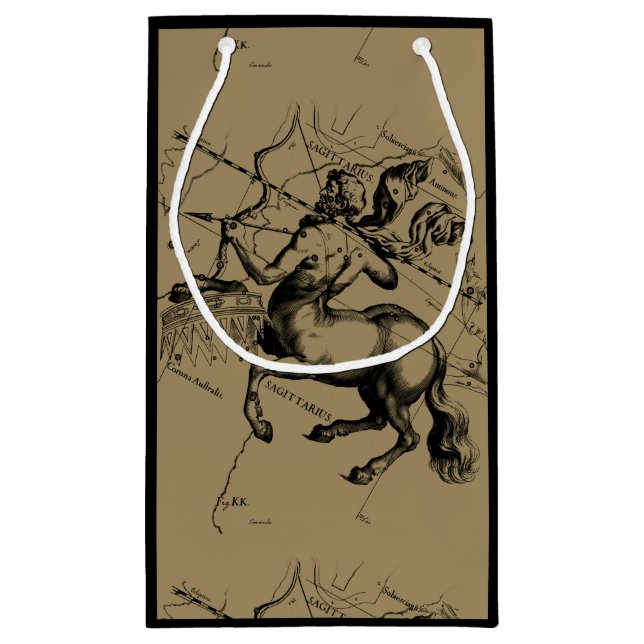 Bolsa De Regalo Pequeña Constelación de Sagittarius Hevelius1690 Nov22-Dec (Reverso)