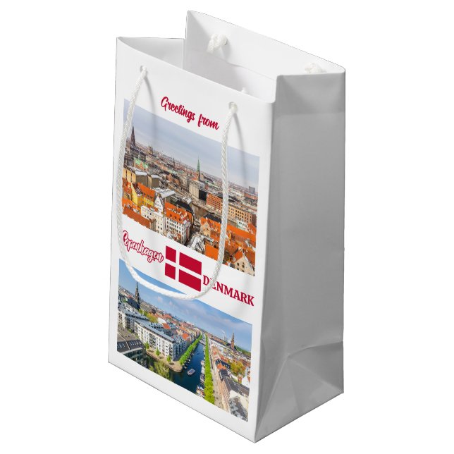 Bolsa De Regalo Pequeña Copenhague Dinamarca (Angulo reverso)