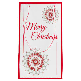 Bolsa De Regalo Pequeña Copo de nieve del medallón clásico