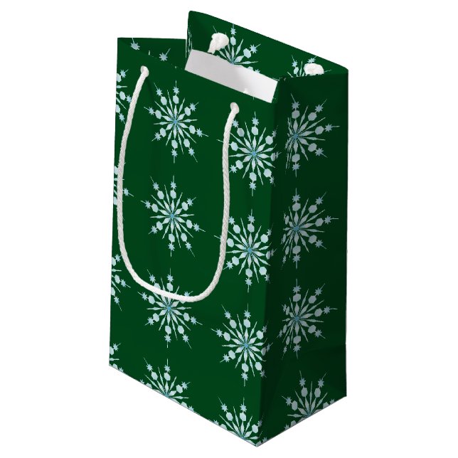 Bolsa De Regalo Pequeña Copos de nieve (Angulo reverso)