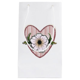 Bolsa De Regalo Pequeña Corazón de Peonía