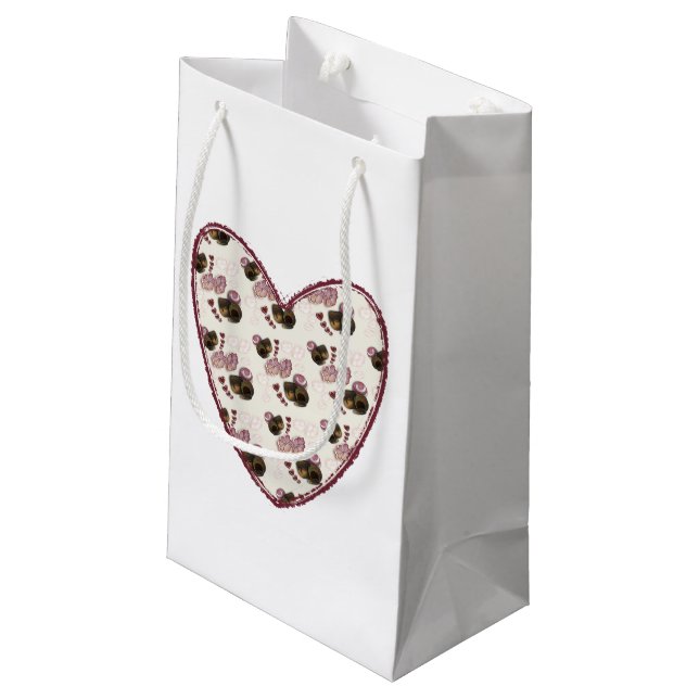 Bolsa De Regalo Pequeña Corazón de trufa (Angulo reverso)