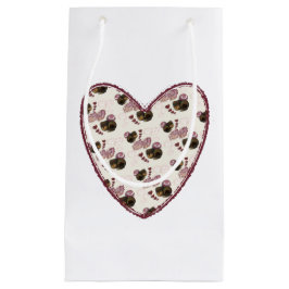 Bolsa De Regalo Pequeña Corazón de trufa