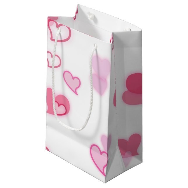 Bolsa De Regalo Pequeña Corazones (Angulo Anverso)