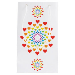 Bolsa De Regalo Pequeña Corazones alrededor de corazones