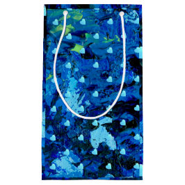 Bolsa De Regalo Pequeña Corazones azules