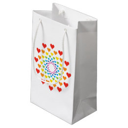 Bolsa De Regalo Pequeña Corazones felices