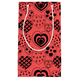 Bolsa De Regalo Pequeña Corazones repetitivos