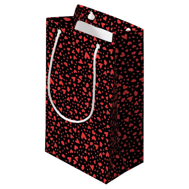 Bolsa De Regalo Pequeña Corazones rojos y besos (Angulo Anverso)