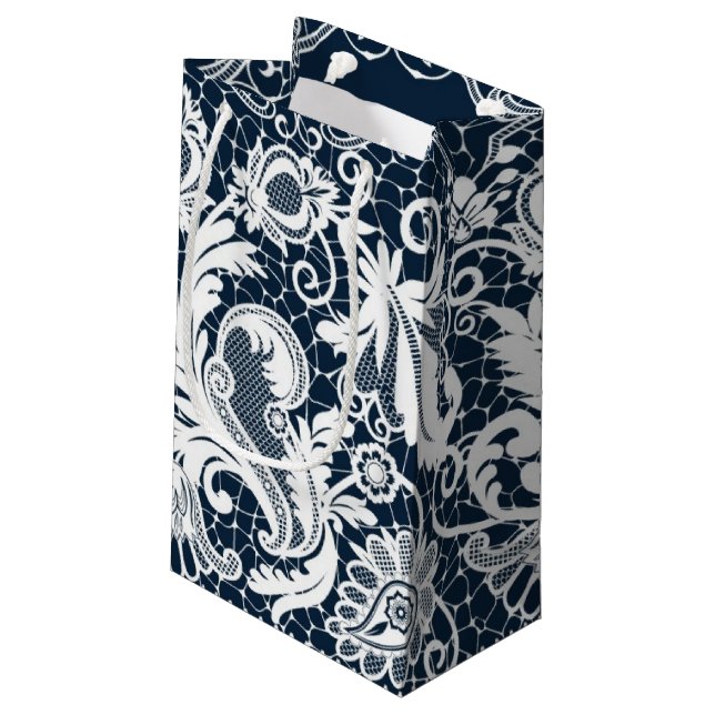 Bolsa De Regalo Pequeña Cordón blanco 2 (Angulo reverso)