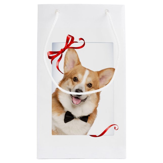 Bolsa De Regalo Pequeña Corgi (Reverso)