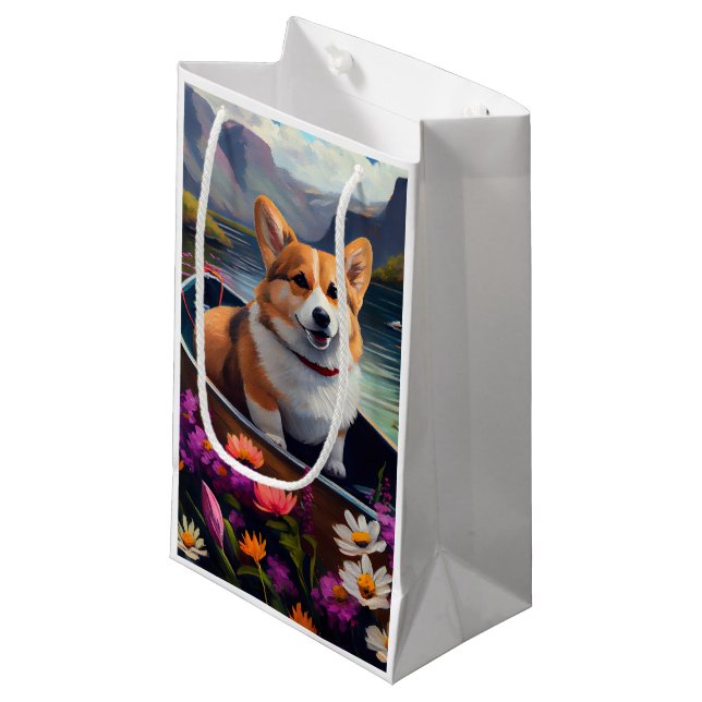 Bolsa De Regalo Pequeña Corgi en un remo: Una aventura escénica (Angulo Anverso)