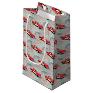 Bolsa De Regalo Pequeña Corvette rojo de 1957 en el mapa