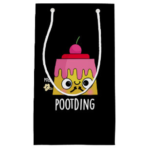 Bolsa De Regalo Pequeña Cosa cómica Pudding Fart Pun Dark BG