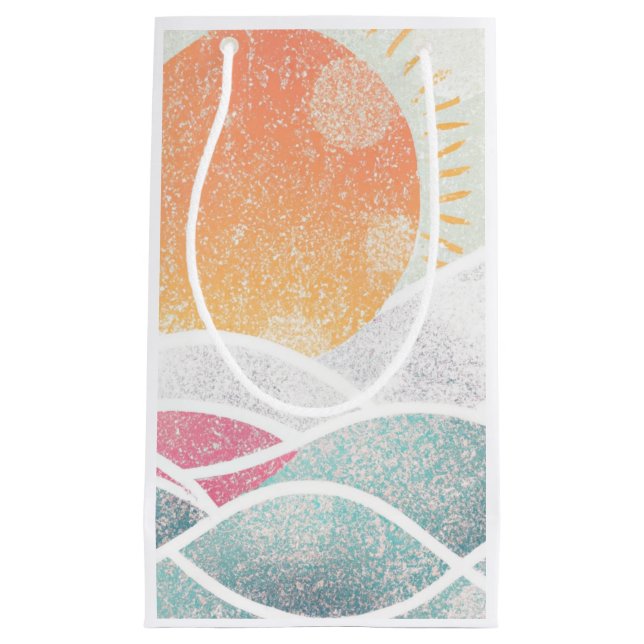 Bolsa De Regalo Pequeña Costa/Playa/soleado (Anverso)