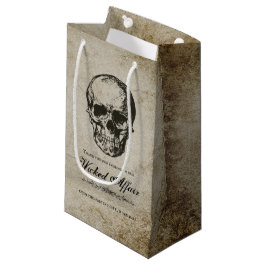 Bolsa De Regalo Pequeña Cráneo de Vintage de la fiesta de Halloween