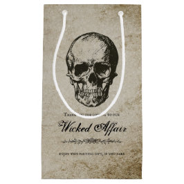 Bolsa De Regalo Pequeña Cráneo de Vintage de la fiesta de Halloween