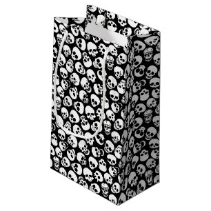 Bolsa De Regalo Pequeña Cráneos en modelo negro del fondo