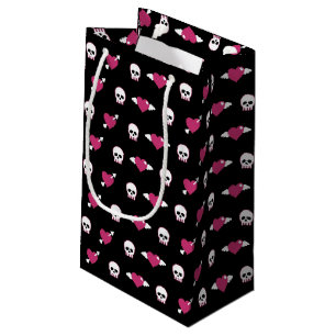 Bolsa De Regalo Pequeña Cráneos y corazones