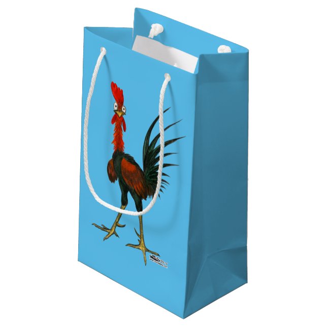 Bolsa De Regalo Pequeña Crazy Rooster (Angulo reverso)