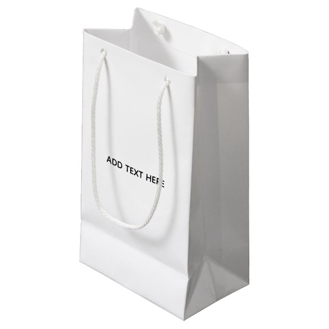Bolsa De Regalo Pequeña Crea tu propio blanco  (Angulo Anverso)