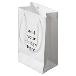 Bolsa De Regalo Pequeña Crea tu propio simple personalizado 5”x3”x8.5” Mat