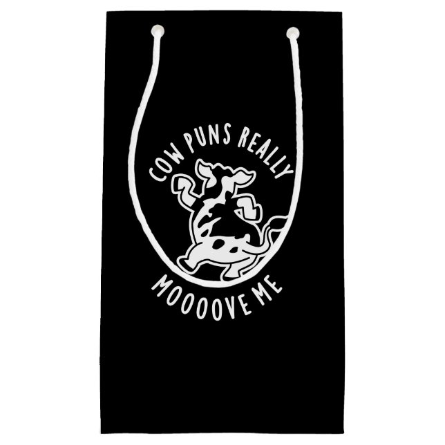 Bolsa De Regalo Pequeña Crías de vacas realmente me mueven de risa animal  (Anverso)