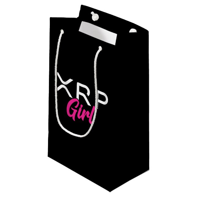 Bolsa De Regalo Pequeña Criptodivisa XRP - Chica XRP - Moneda criptográfic (Angulo Anverso)