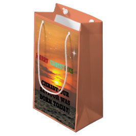 Bolsa De Regalo Pequeña Cristo, nuestro salvador nació hoy