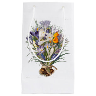 Bolsa De Regalo Pequeña Crocus Spring Flower Botanical Floral Art