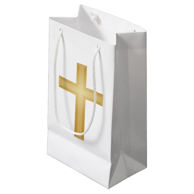 Bolsa De Regalo Pequeña Cruz de oro (Angulo Anverso)