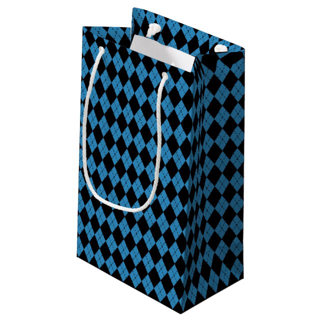 Bolsa De Regalo Pequeña Cuadros Sofisticados (Angulo reverso)