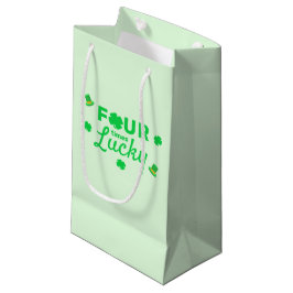 Bolsa De Regalo Pequeña Cuatro veces afortunado cuarto cumpleaños