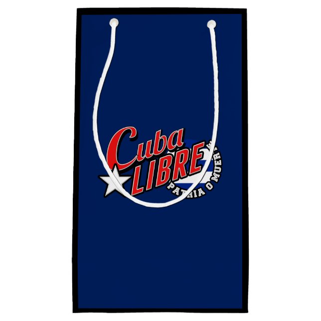 Bolsa De Regalo Pequeña Cuba libre Motto (Anverso)