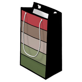 Bolsa De Regalo Pequeña Cubierta de nueces de pistachio franjas marrones r