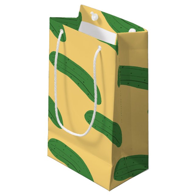 Bolsa De Regalo Pequeña Cucumber Pickles Lover Vegetable Humor alimentario (Angulo Anverso)