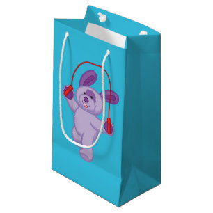 Bolsa De Regalo Pequeña Cuerda que salta del perrito de la soda de la uva