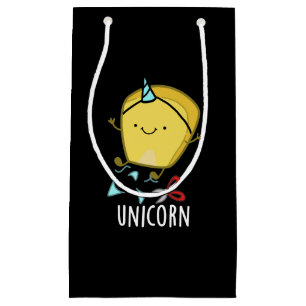 Bolsa De Regalo Pequeña Cuerno Úni-Corn Pun de Maíz Divertido Fondo Oscuro