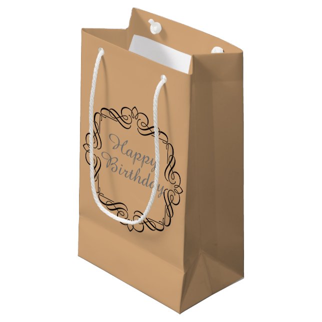 Bolsa De Regalo Pequeña Cumpleaños (Angulo Anverso)