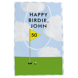 Bolsa De Regalo Pequeña Cumpleaños de Golf Personalizado