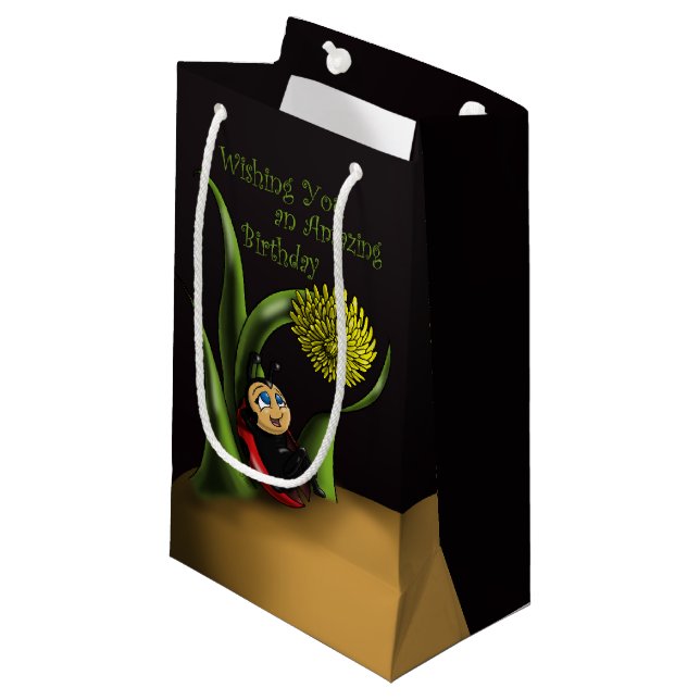 Bolsa De Regalo Pequeña Cumpleaños de Ladybug (Angulo Anverso)