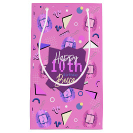 Bolsa De Regalo Pequeña Cumpleaños de Tamagotchi Rosa Retro